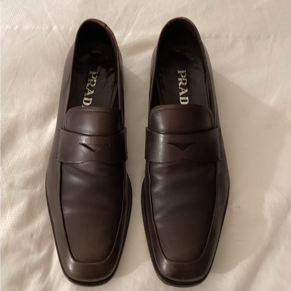 Prada Leather Dress Loafers